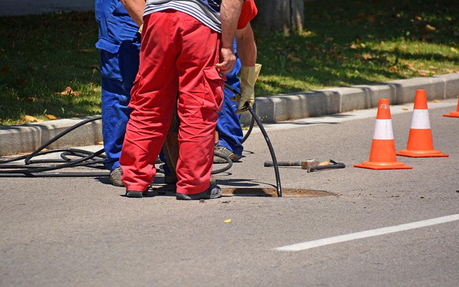 travaux assainissement Porcheville
